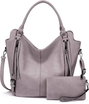 Tote Bag for Women PU Leather Shoulder Bags Fashion Hobo Bags Large Purse and Handbags with Adjustable Shoulder Strap