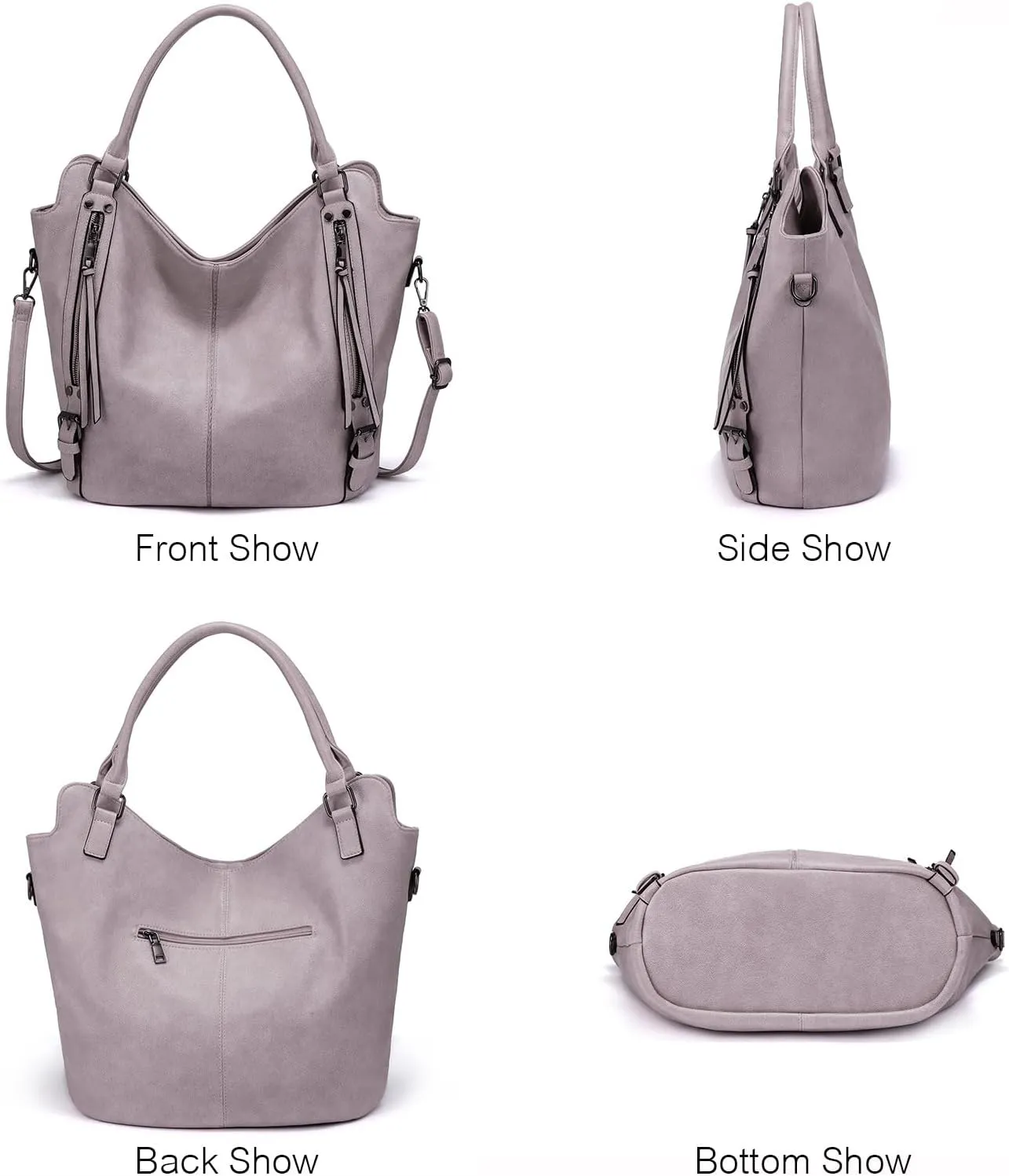 Tote Bag for Women PU Leather Shoulder Bags Fashion Hobo Bags Large Purse and Handbags with Adjustable Shoulder Strap
