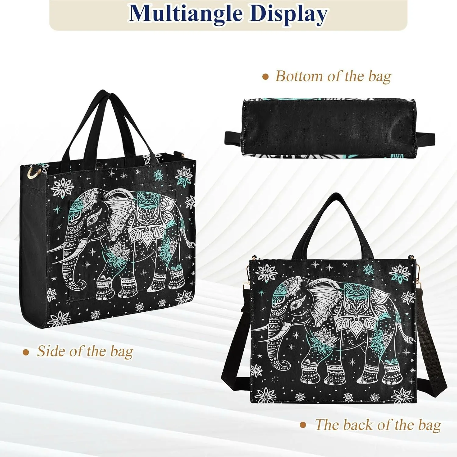 Tote Bag for Women with Inner Pockets Corduroy Crossbody Shoulder Purse Bags for Trip Office Work 13.7 * 4.9 * 12.2IN