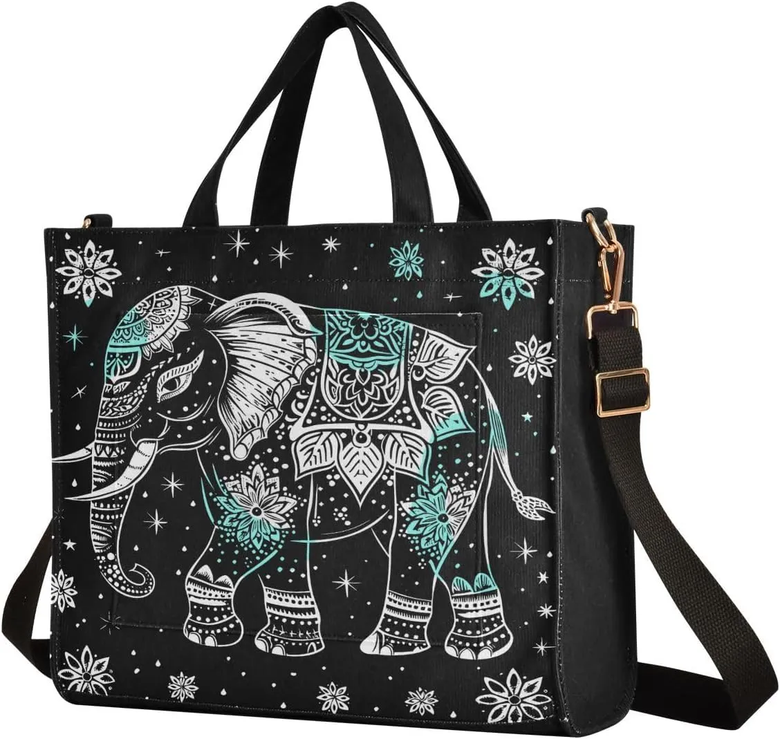 Tote Bag for Women with Inner Pockets Corduroy Crossbody Shoulder Purse Bags for Trip Office Work 13.7 * 4.9 * 12.2IN