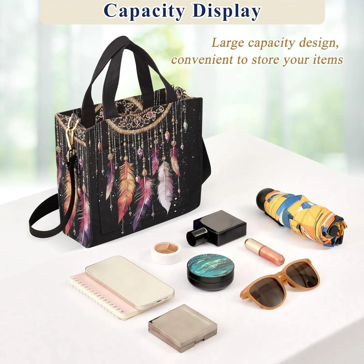 Tote Bag for Women with Inner Pockets Corduroy Crossbody Shoulder Purse Bags for Trip Office Work 13.7 * 4.9 * 12.2IN