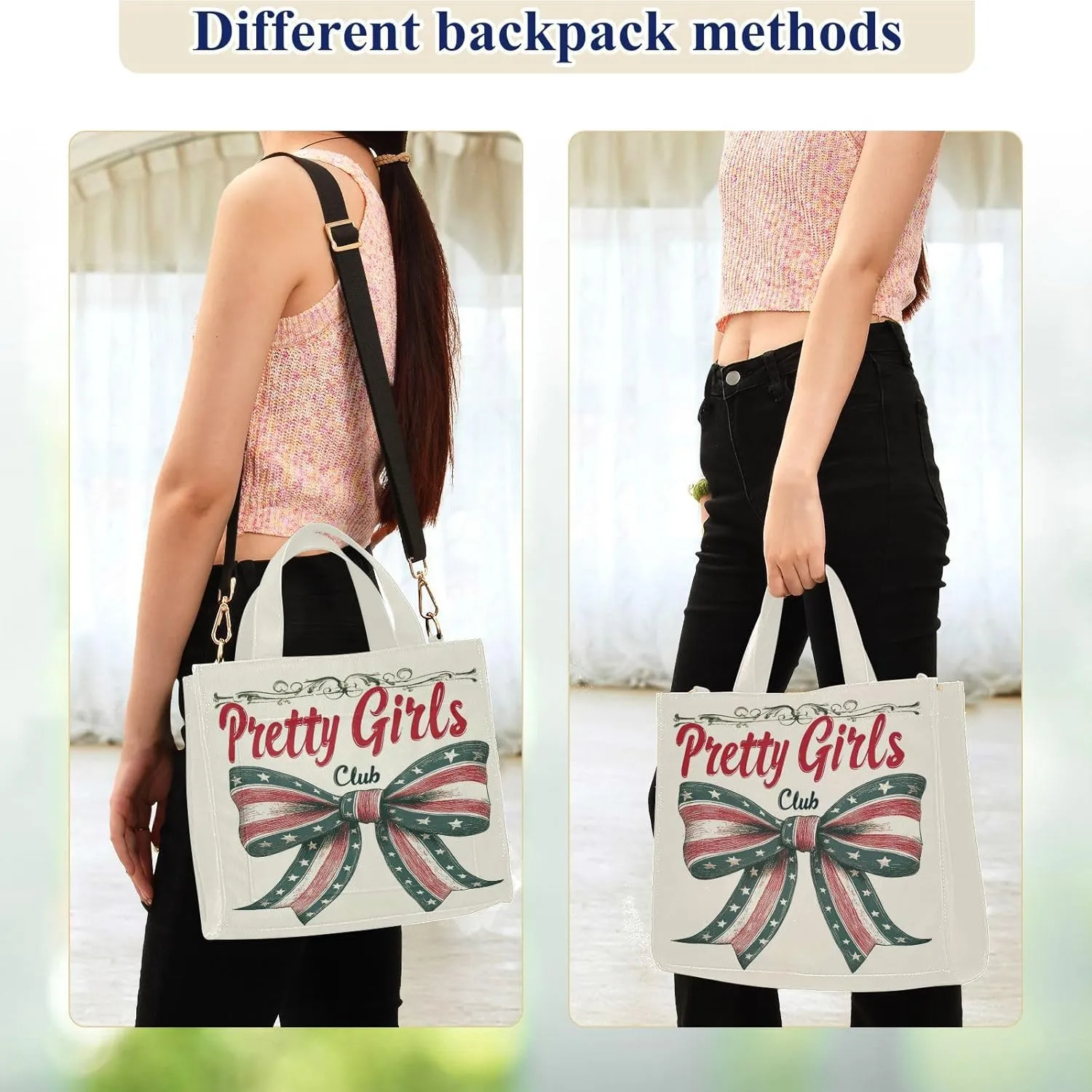 Tote Bag for Women with Inner Pockets Corduroy Crossbody Shoulder Purse Bags for Trip Office Work 13.7 * 4.9 * 12.2IN