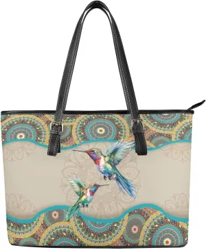 Tote Bag for Women,Work Tote Bags Large Laptop Tote Bag Waterproof Computer Leather Handbags Tribal Ethnic Purses
