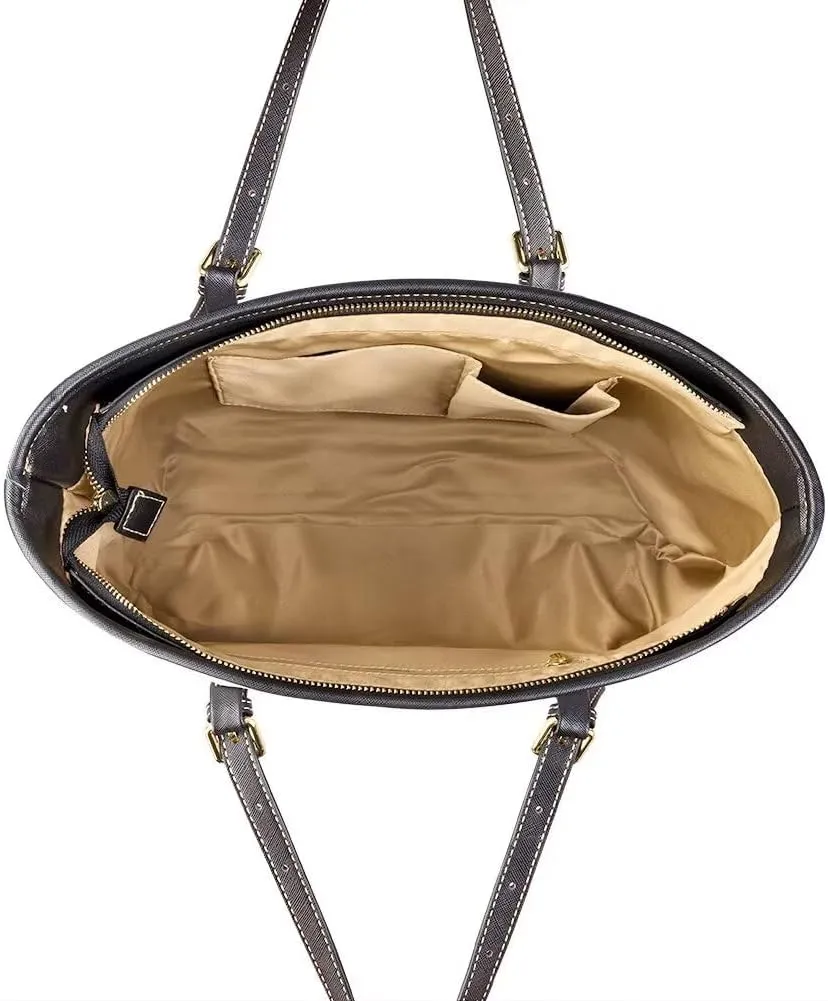 Tote Bag for Women,Work Tote Bags Large Laptop Tote Bag Waterproof Computer Leather Handbags Tribal Ethnic Purses