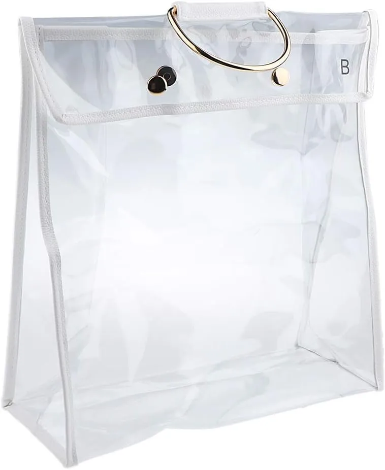 Transparent Dust Bag Clear Purse Organizer Dustproof Handbag Wardrobe Hook Holder Mother's Day (5.9’’14.6’’15.7’’)