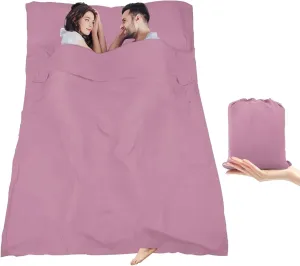 Travel Sheets and Adult Sleeping Bags, Camping Sheets Travel Bags, Suitable for Backpacking, Hotels and hostels - Lightweight Single and Double Travel Sheets for Camping Sheets