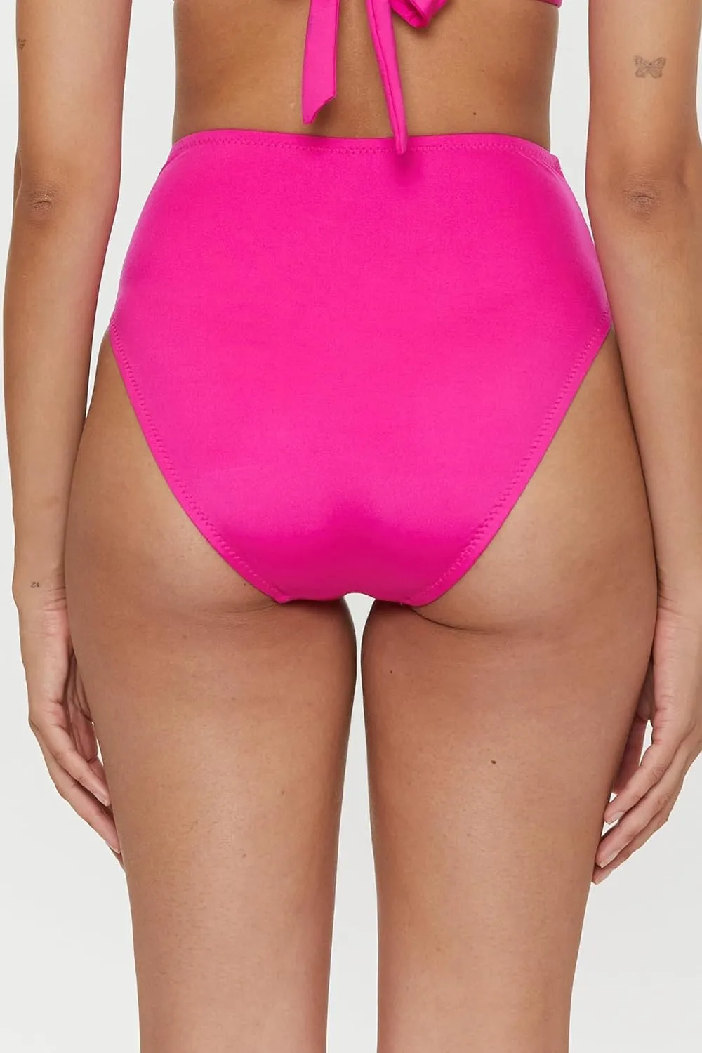 Trina Turk Women's Monaco High Waisted Bikini Bottom, Cheeky Coverage, Swimwear Separates
