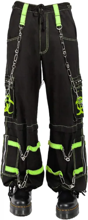 Tripp Biohazard Zip Off Pants [BLACK/LIME] XL