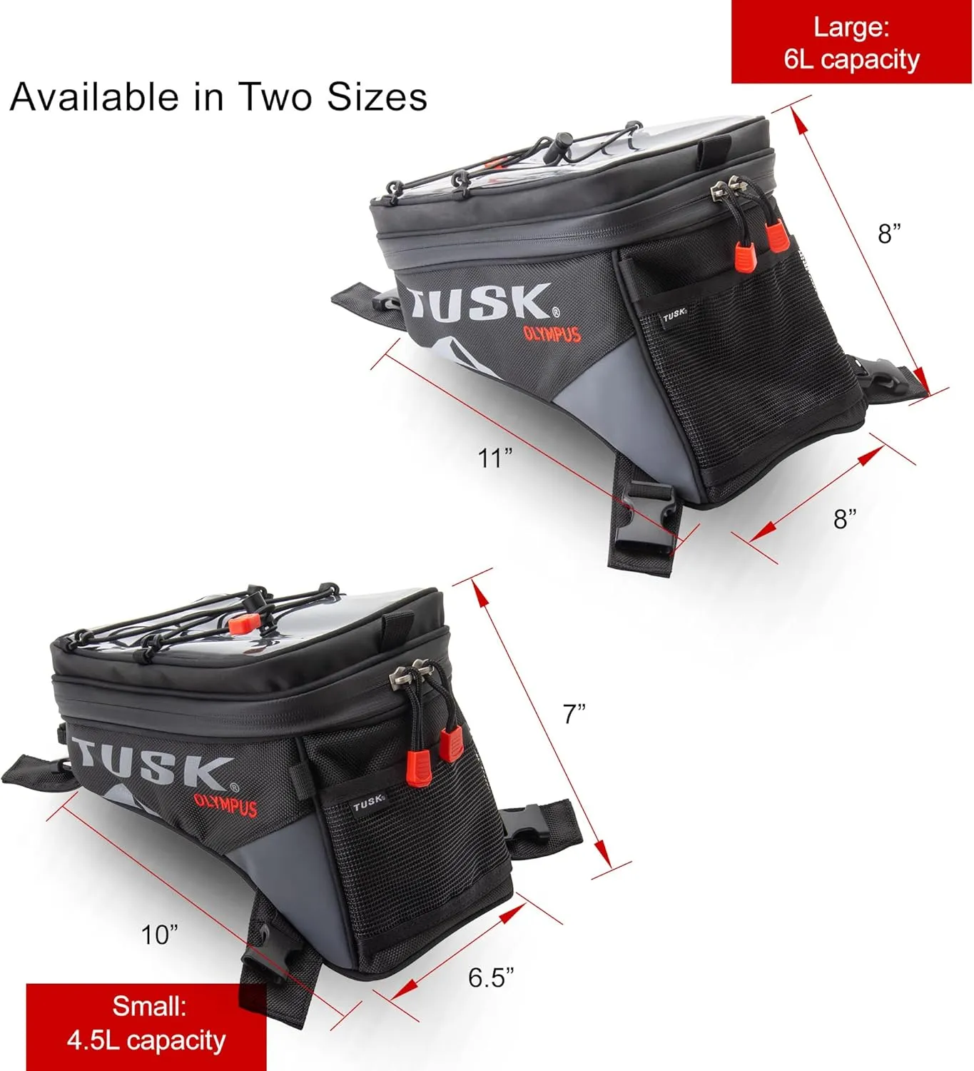 Tusk Olympus Tank Bag Small Black/Tan
