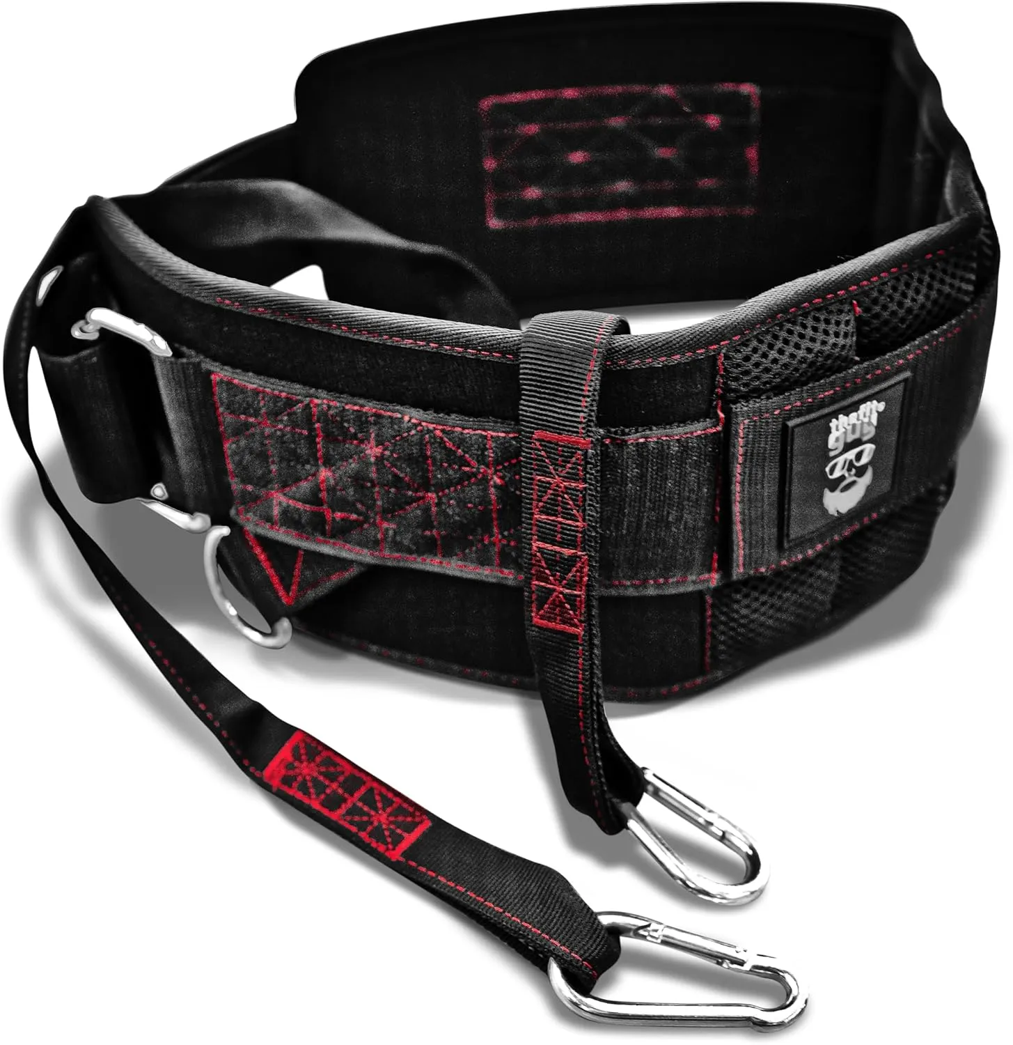 Ultimate Dip Belt | Secure Closure - No Sliding Down | Structured Back Support | 45-Angle Rings - Comfort Dip Position | 40” Strap & 2 Snap Hooks - for Dips, Pull Ups, Squats, Weight Lifting