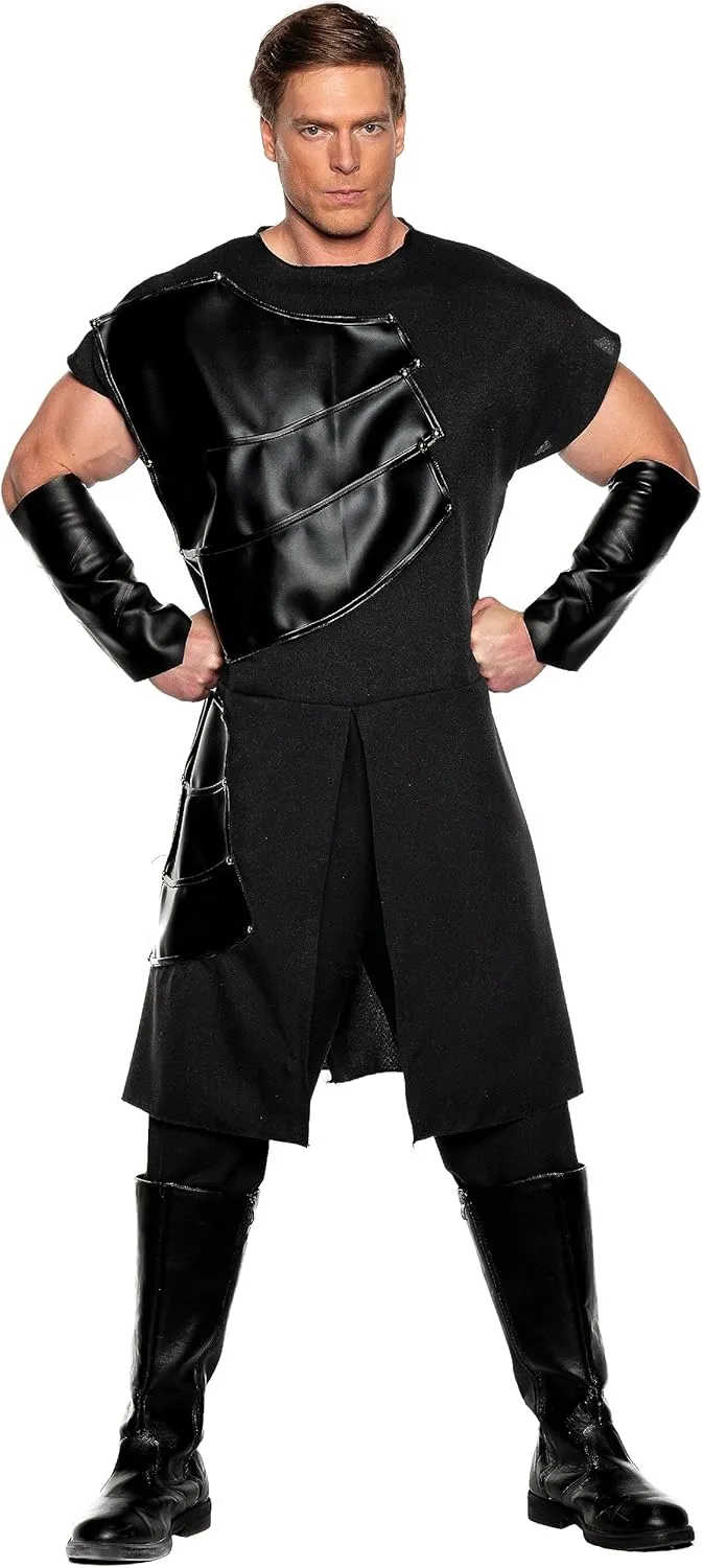 UNDERWRAPS Renaissance Warrior Mens Costume - Dragon Slayer Black Renaissance Faire Costume Men