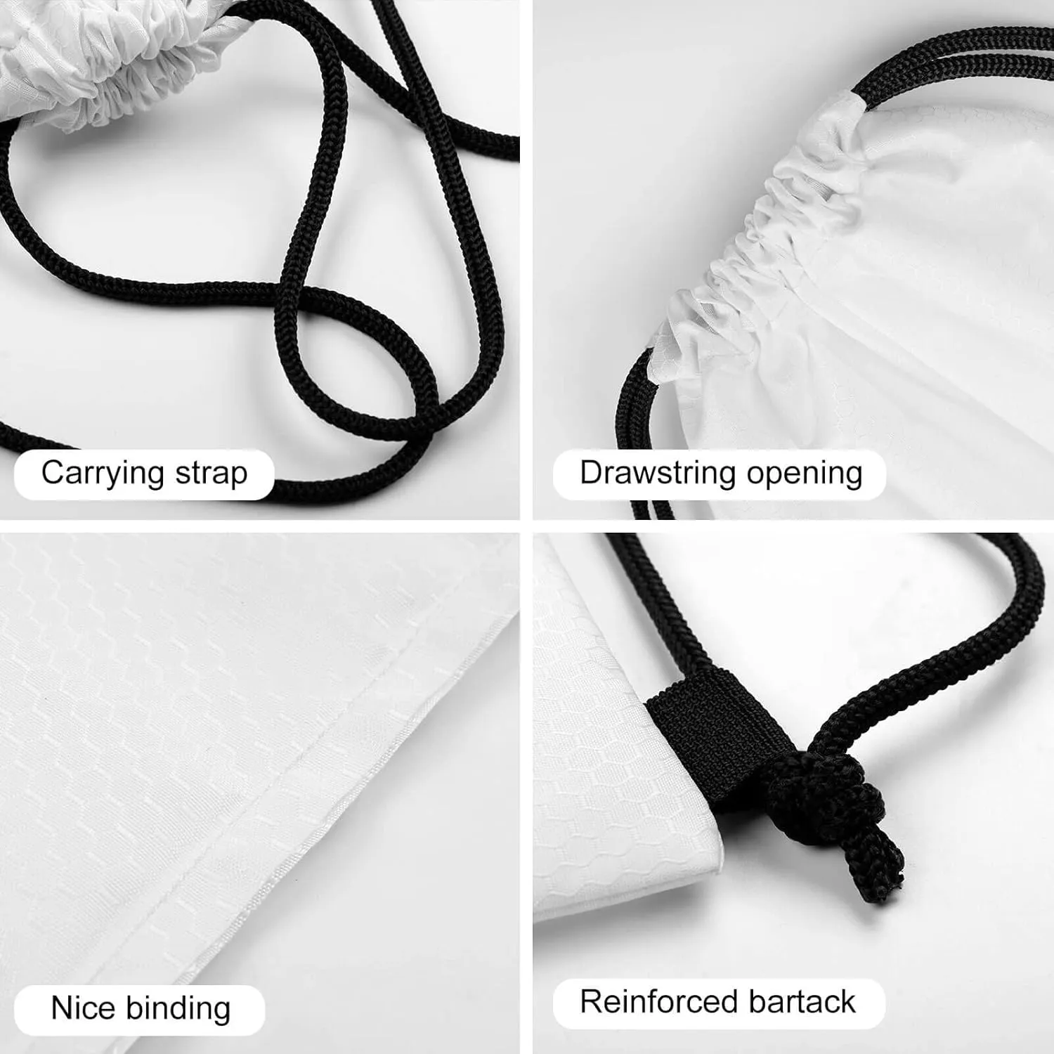 Unisex-Adult Drawstring Backpack African American Cute Black Book Art with Inner Pocket, Waterproof Lightweight Gifts Draw String Bags for Women and Men