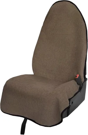 Universal Car Seat Cover with Non-Slip Back Coffee - Portable Auto Seat Cushion Fit for Cars Truck SUV Seats - Waterproof Carseat Protector Great for Dog or Kid Outdoor Sport Activities