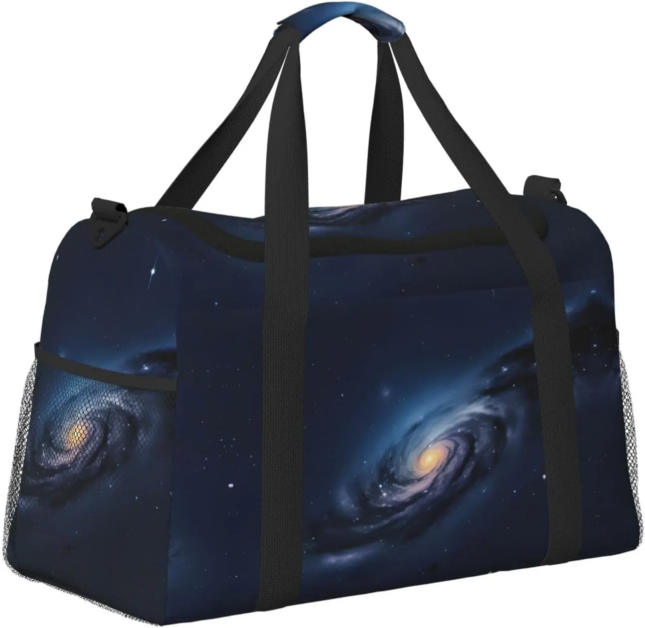 Universe Milky Way Galaxy Travel Duffel Bag With Zippers And Handles, Big Foldable Duffle Bag For Family Vacations