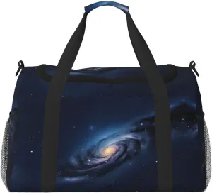 Universe Milky Way Galaxy Travel Duffel Bag With Zippers And Handles, Big Foldable Duffle Bag For Family Vacations