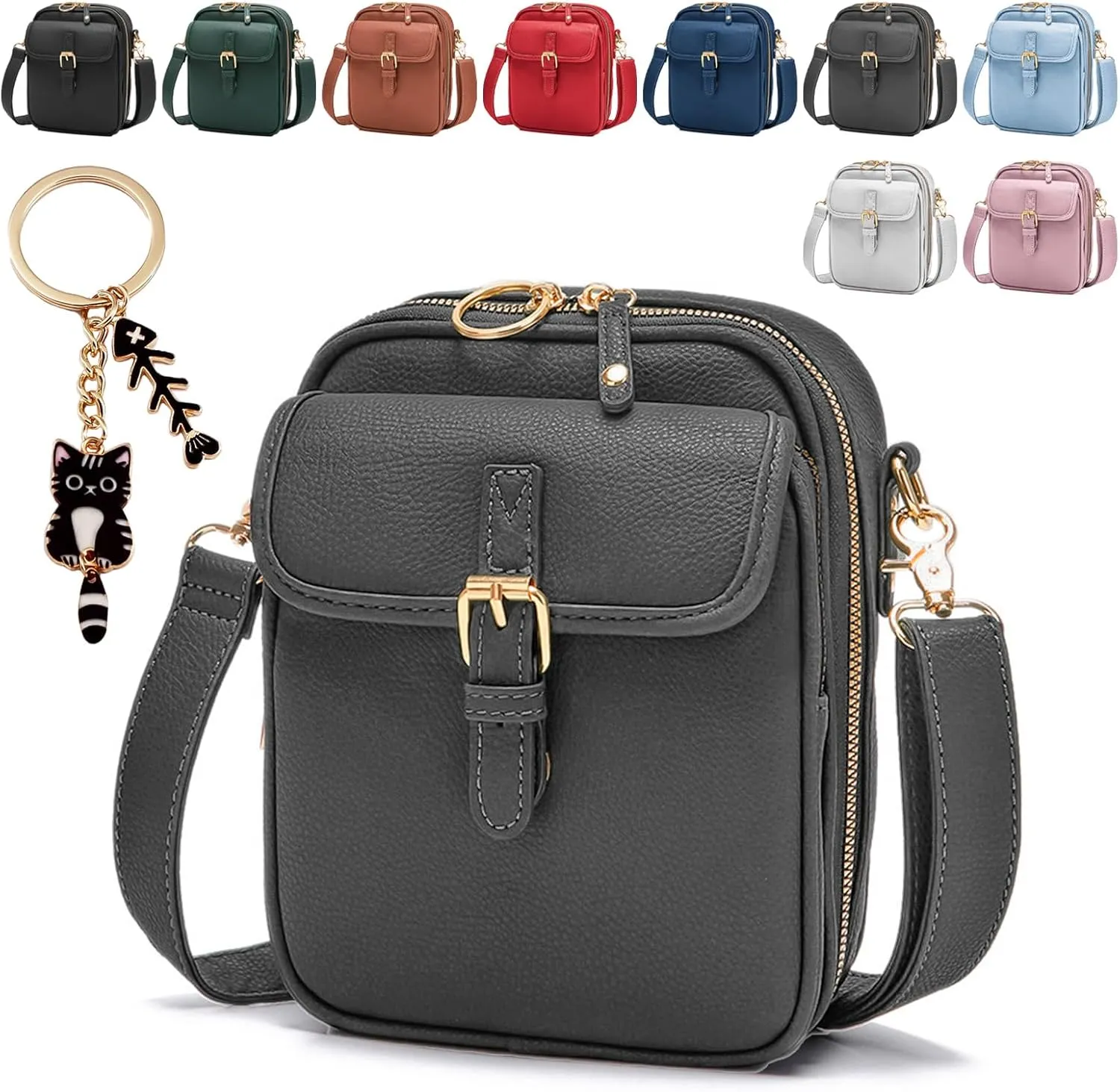 Urvashi Crossbody Leather Bag, 2025 Upscale Collaboraten1 Crossbody Leather Bag, Crossbodys Purse with Built in Wallet