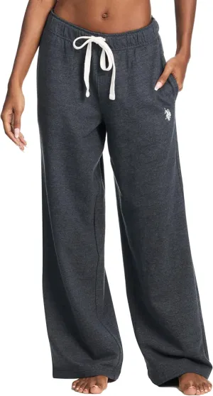 U.S. Polo Assn. Womens Sweatpants with Pockets, French Terry Womens Joggers or Wide Leg Sweats