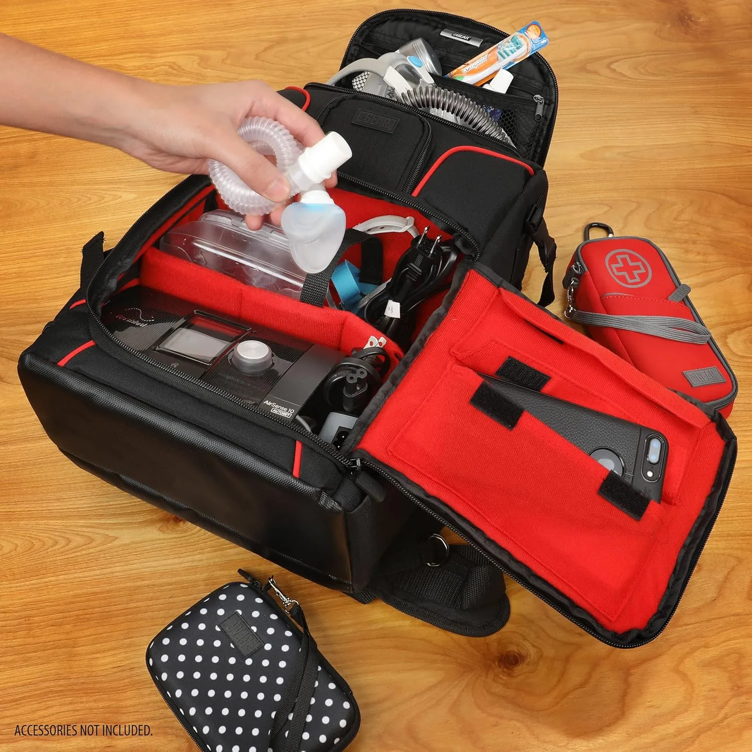 USA GEAR CPAP Machine Travel Bag - CPAP Backpack Compatible with XT Fit, AirSense 10/11 & Phillips Dreamstation