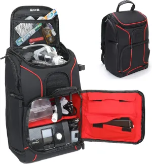 USA GEAR CPAP Machine Travel Bag - CPAP Backpack Compatible with XT Fit, AirSense 10/11 & Phillips Dreamstation