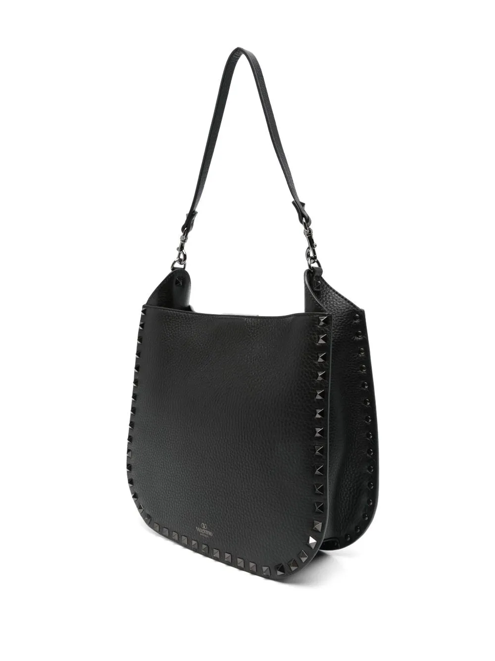 Valentino Garavani Rockstud Leather Hobo Bag