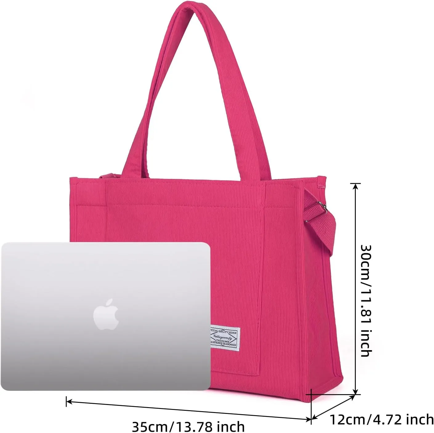 Valleycomfy Tote Bag for Women Corduroy Crossbody Tote Bag Purse Women Travel Shoulder Bags Work Handbags Everyday Hobo Bag