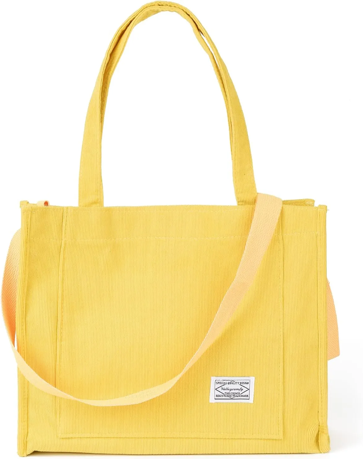 Valleycomfy Tote Bag for Women Corduroy Crossbody Tote Bag Purse Women Travel Shoulder Bags Work Handbags Everyday Hobo Bag