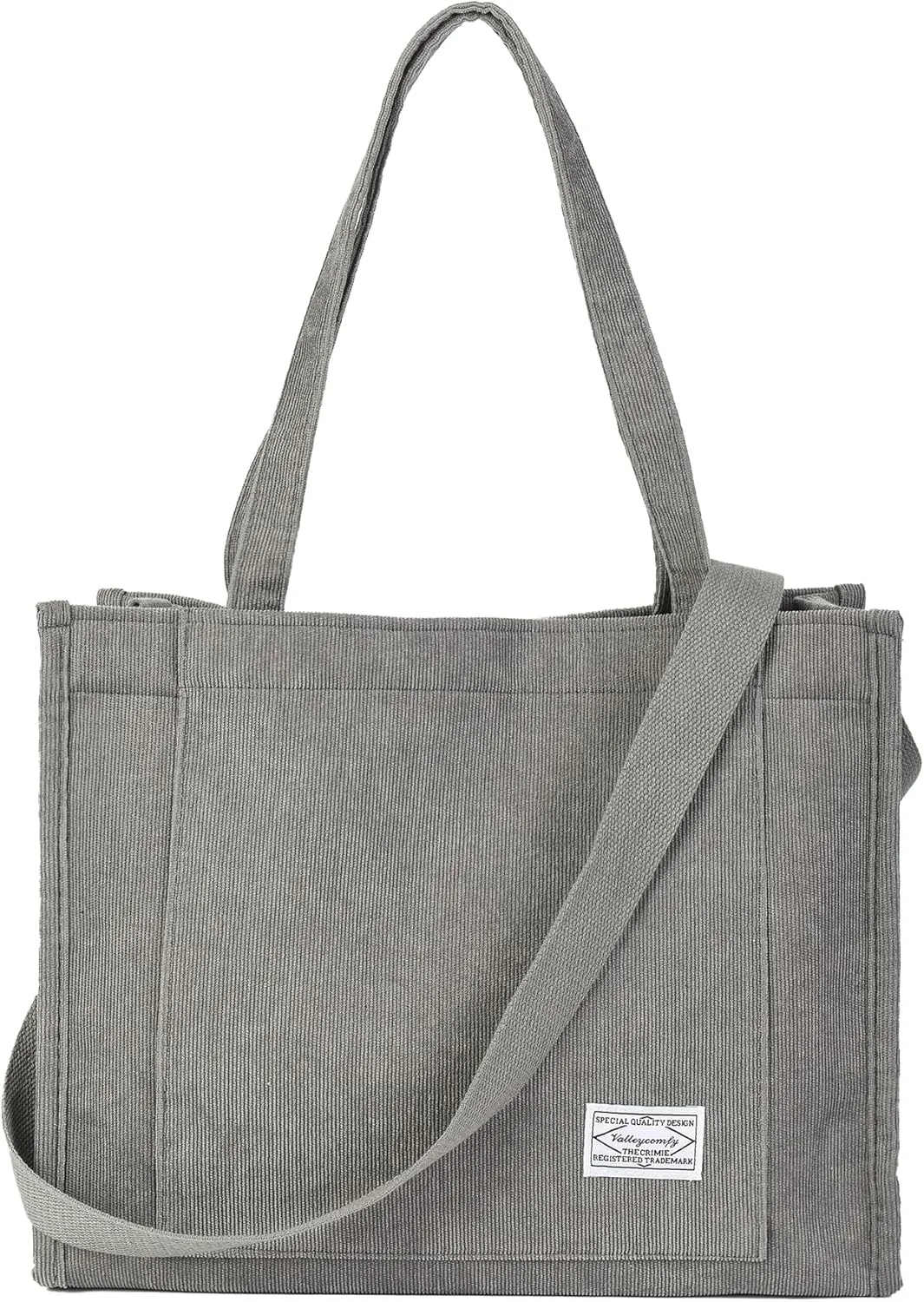 Valleycomfy Tote Bag for Women Corduroy Crossbody Tote Bag Purse Women Travel Shoulder Bags Work Handbags Everyday Hobo Bag