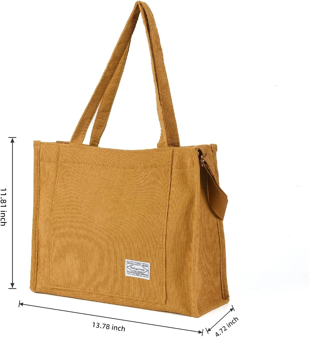 Valleycomfy Tote Bag for Women Corduroy Crossbody Tote Bag Purse Women Travel Shoulder Bags Work Handbags Everyday Hobo Bag