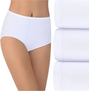 Vanity Fair Women's Illumination Brief Panties, Silky Stretch & Satin Trim