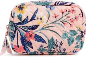 Vera Bradley Cotton Zip-Around Jewelry Organizer Case, Paradise Coral