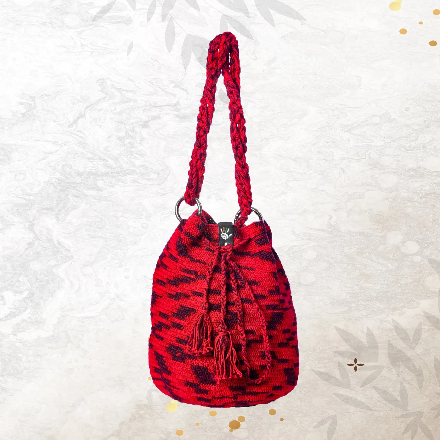 Vermilion Tassel Potli