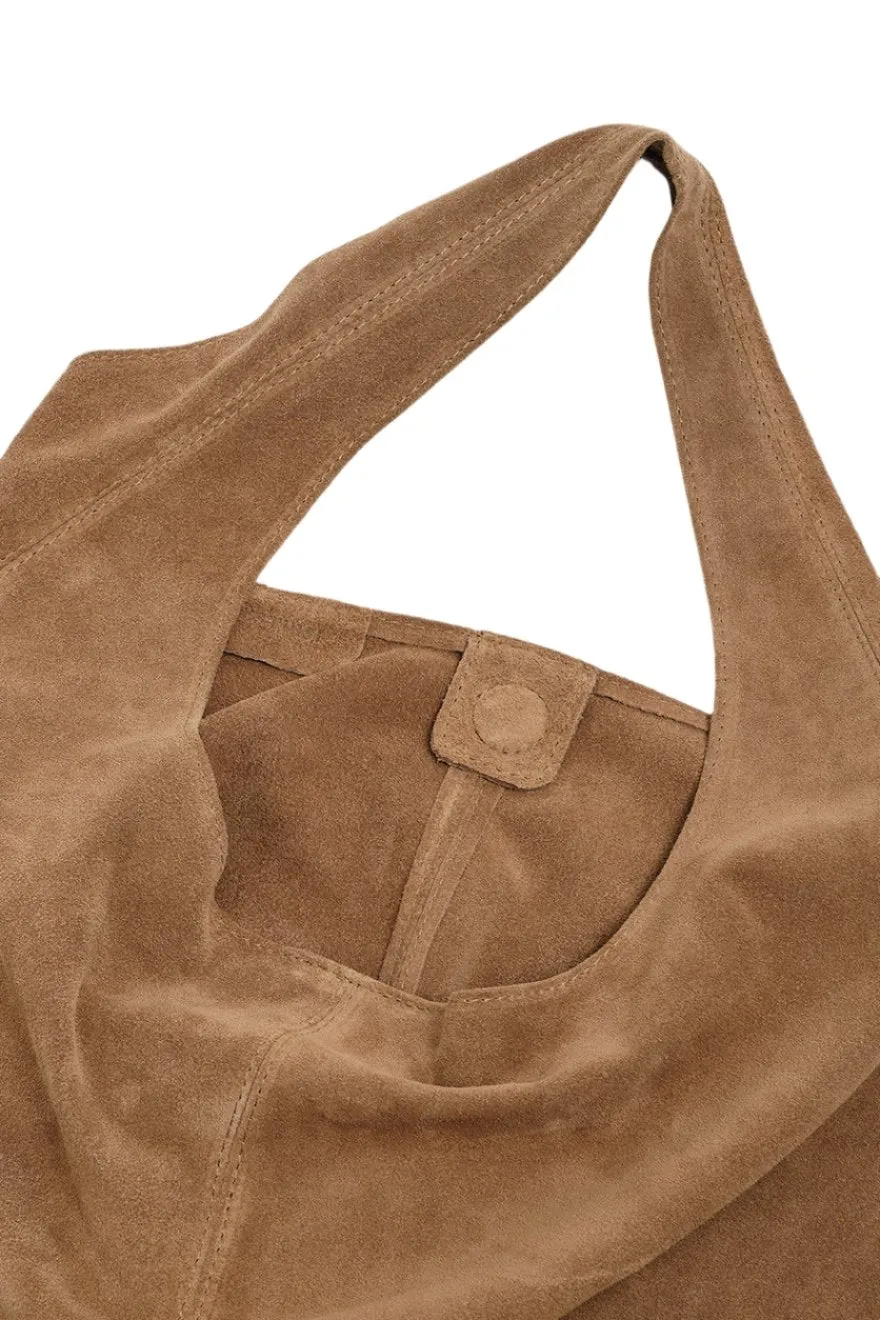 Vestirsi Sienna Brown Suede Hobo