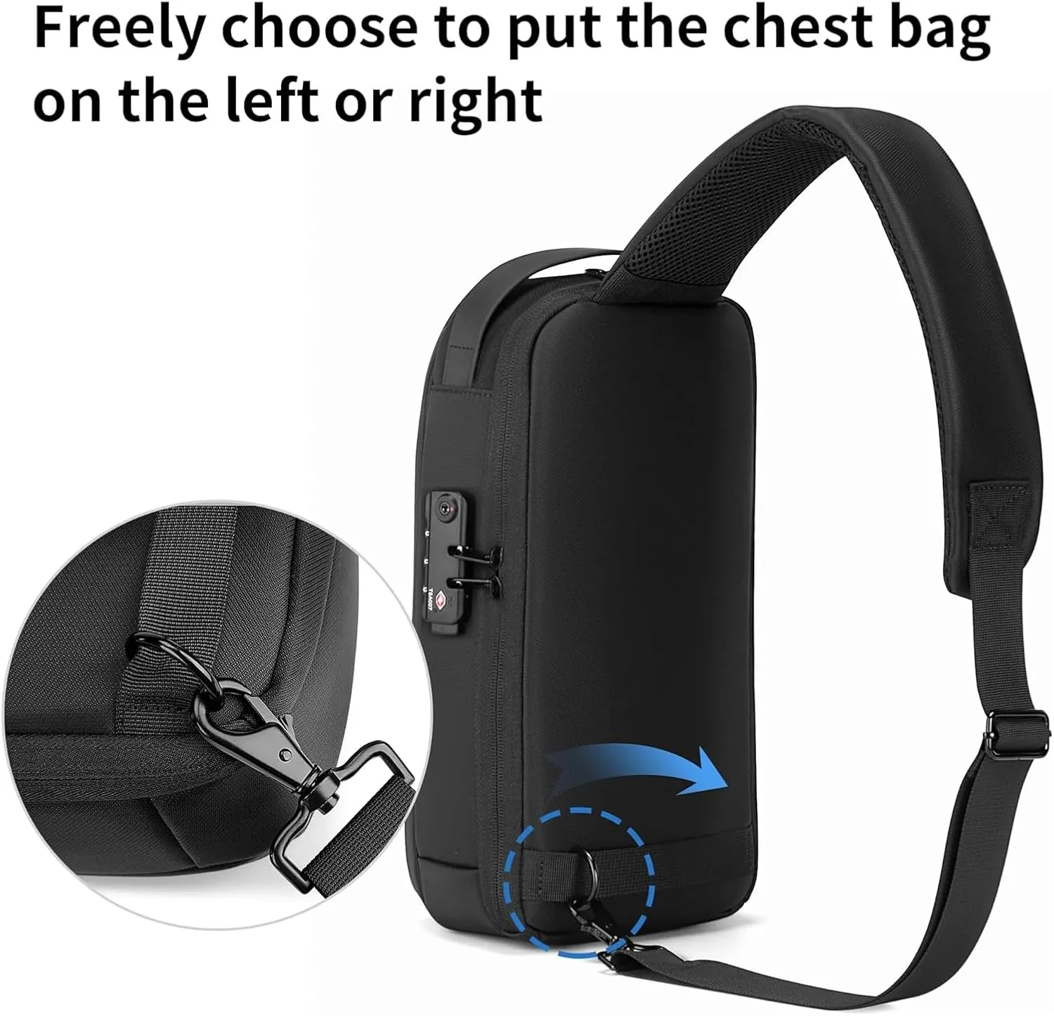 VGOAL Crossbody Bag Sling Bag for Women Men Sling Backpack Mini Backpack Daypack Crossbody for Travel Sport Running Hiking (FG6315-A)
