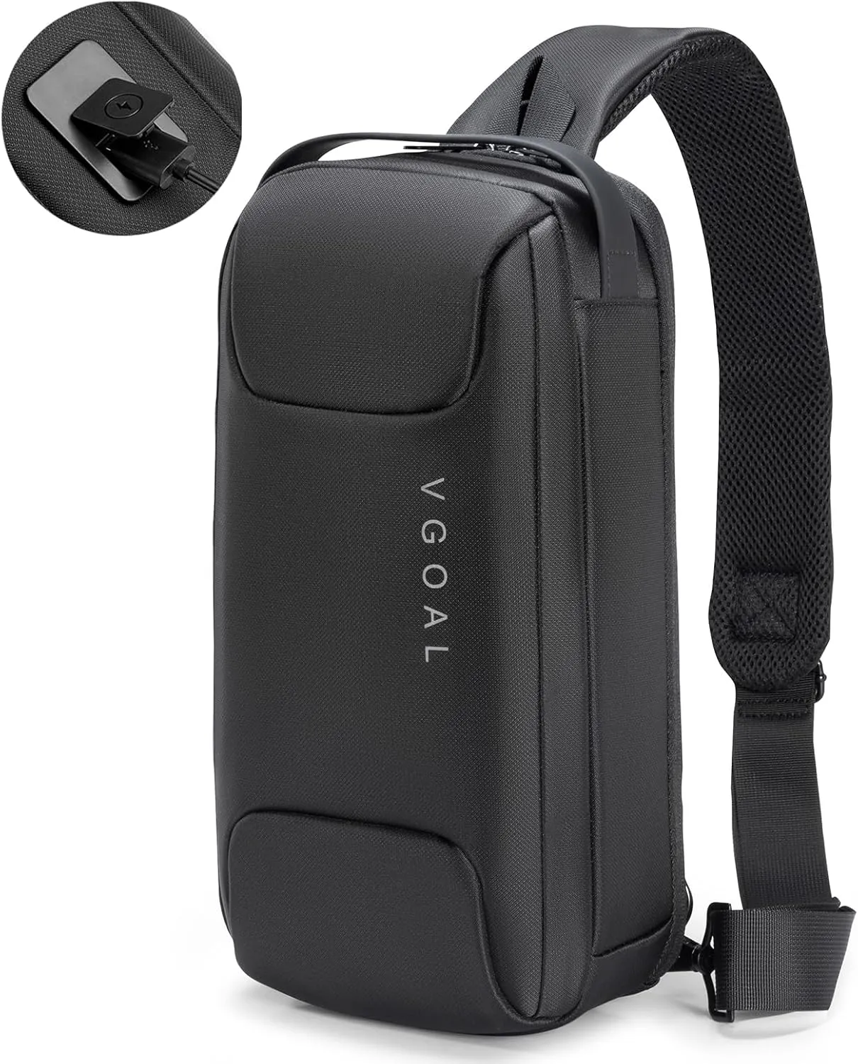 VGOAL Crossbody Bag Sling Bag for Women Men Sling Backpack Mini Backpack Daypack Crossbody for Travel Sport Running Hiking (FG6315-A)
