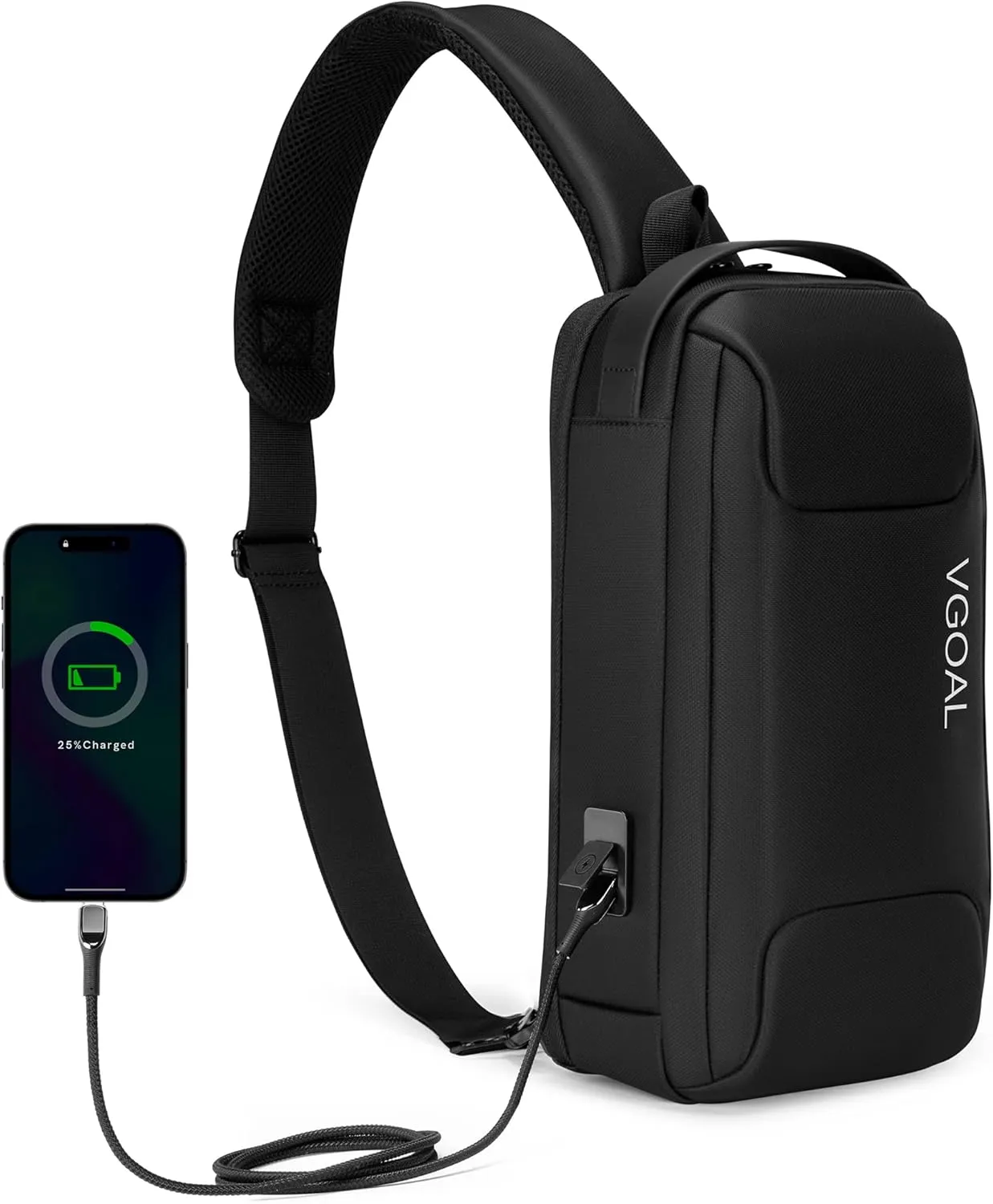 VGOAL Crossbody Bag Sling Bag for Women Men Sling Backpack Mini Backpack Daypack Crossbody for Travel Sport Running Hiking (FG6315-A)