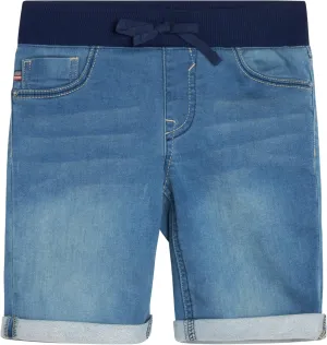 VIGOSS Girls’ Shorts – Bermuda Jean Shorts for Girls – Kids Knit-Waist Pull On Stretch Denim Shorts (4-16)
