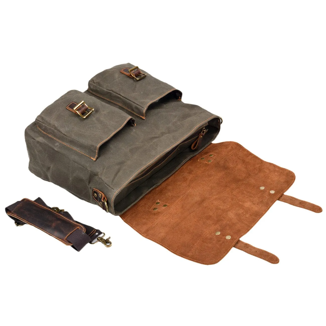 Vintage Canvas Shoulder Bag | ANSEN