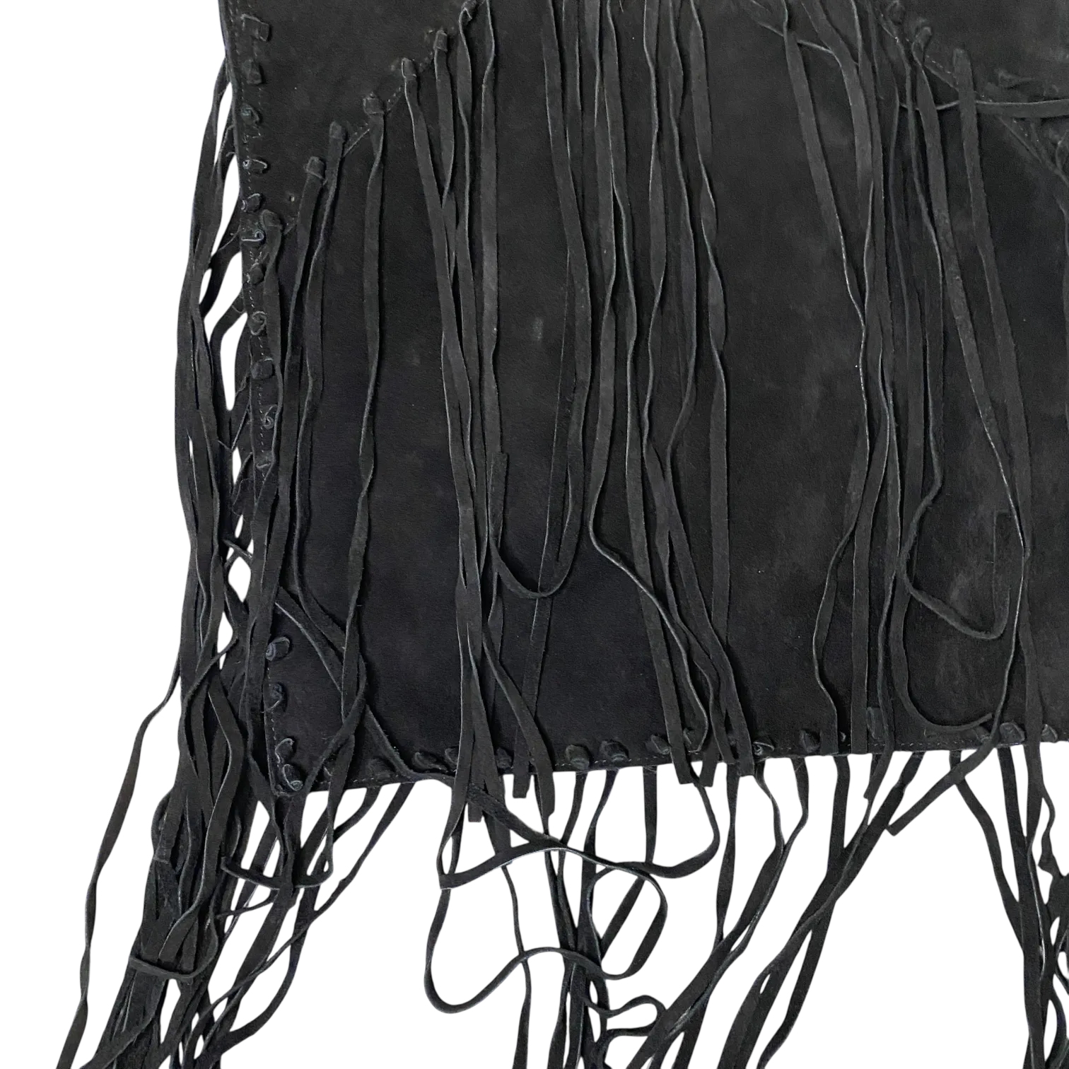 Vintage Suede Tassel Shoulder Bag