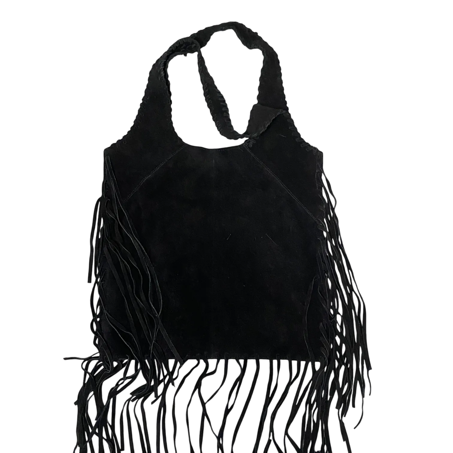 Vintage Suede Tassel Shoulder Bag