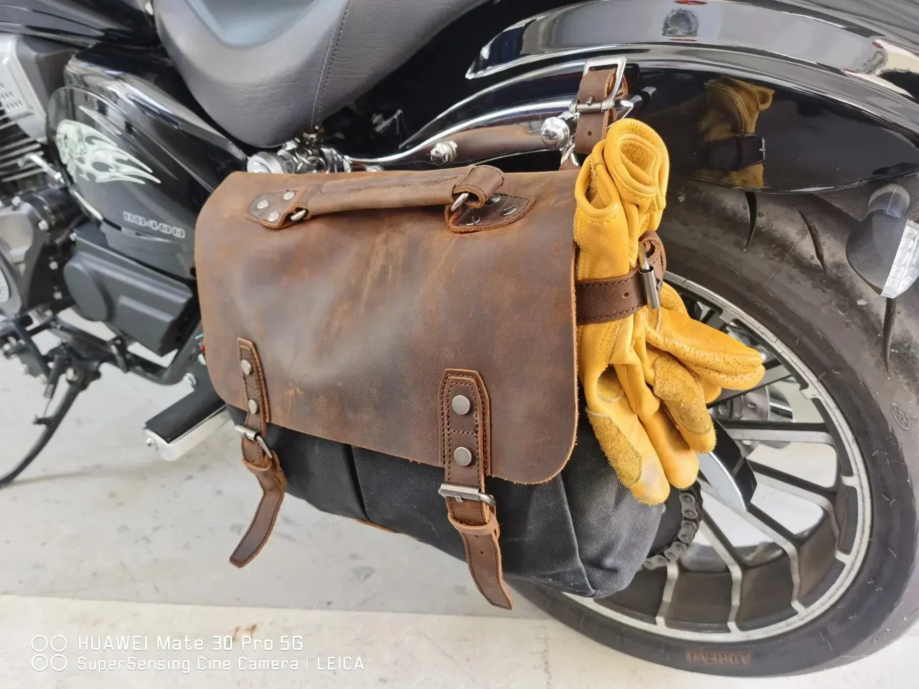 Vintage Waxed Canvas Male Messenger Bag