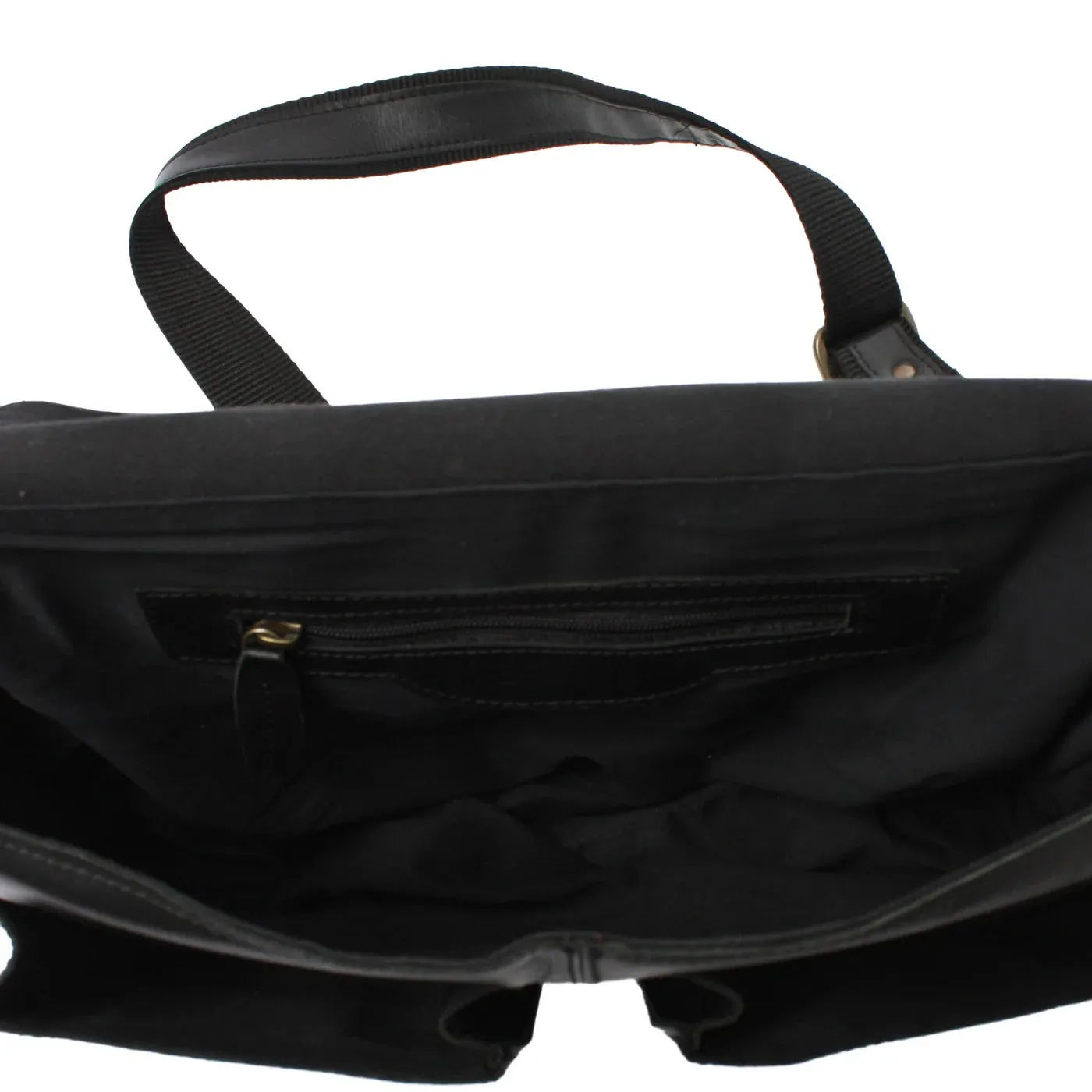 Vintage Waxed Leather Messenger Bag