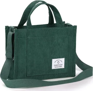 WantGor Tote Bag for Women, Corduroy Crossbody Bags Shoulder Handbag Small Satchel Hobo Bag Purse