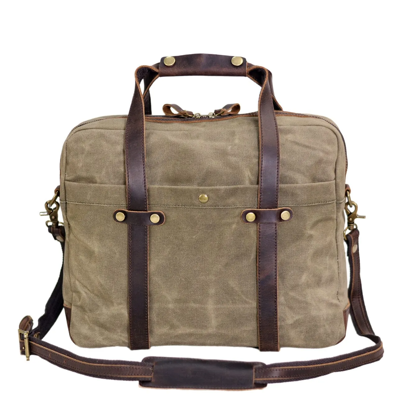 Waxed Canvas Briefcase | ANCHORAGE