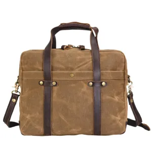 Waxed Canvas Briefcase | ANCHORAGE