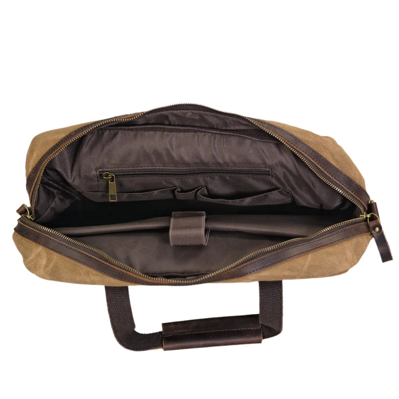 Waxed Canvas Briefcase | ANCHORAGE
