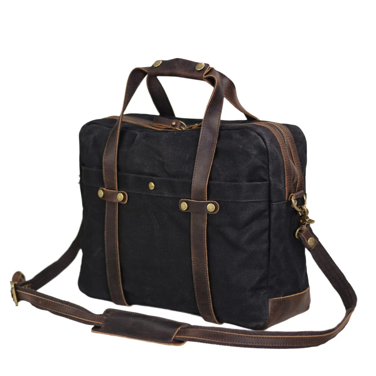 Waxed Canvas Briefcase | ANCHORAGE