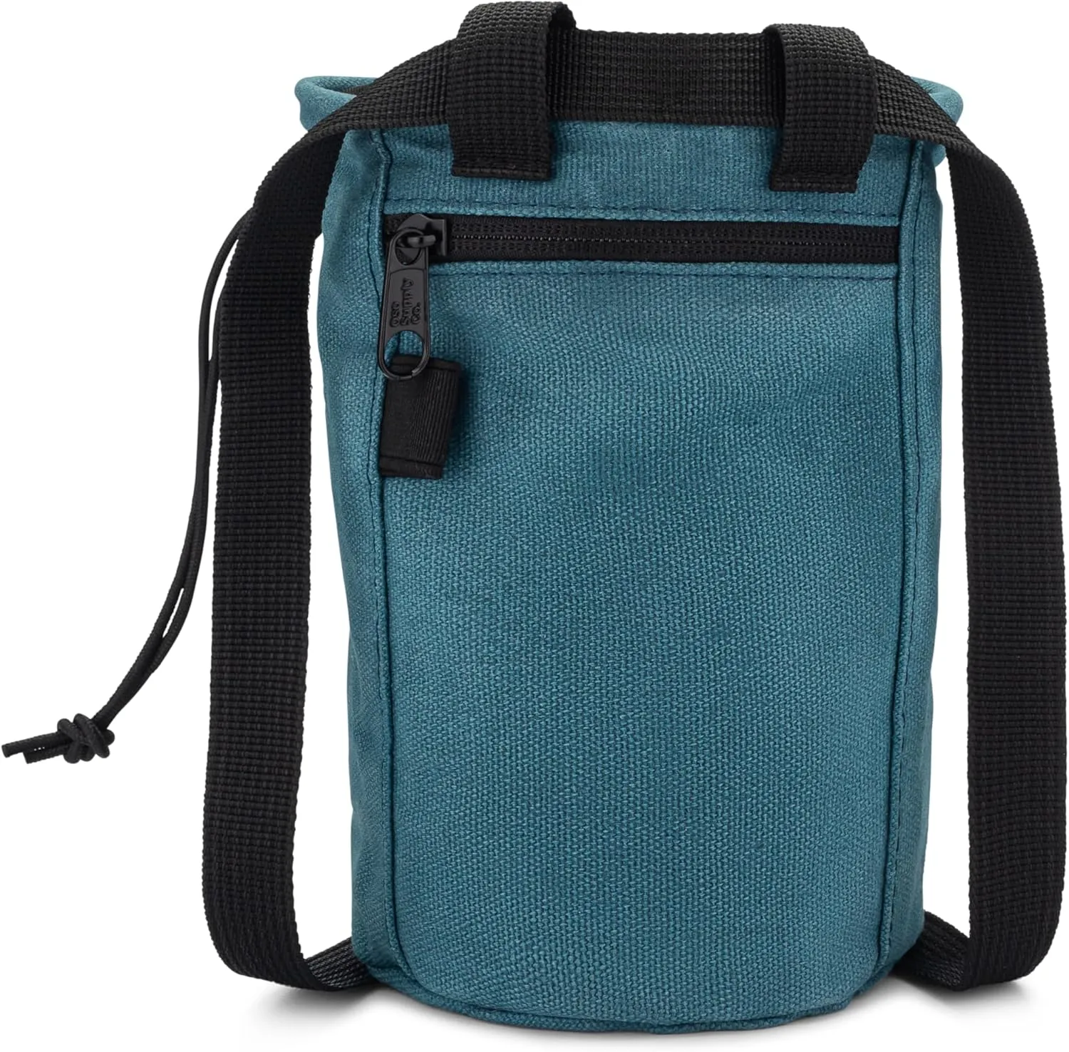 Waxed Canvas Chalk Bag for Rock Climbing, Bouldering Chalk Bucket with Belt, Waterproof, Zippered Pocket - Perfect Rock Climbing Gear, Equipment for Indoor/Outdoors