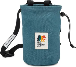Waxed Canvas Chalk Bag for Rock Climbing, Bouldering Chalk Bucket with Belt, Waterproof, Zippered Pocket - Perfect Rock Climbing Gear, Equipment for Indoor/Outdoors
