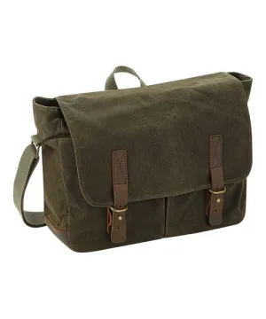 WAXED CANVAS MESSENGER BAG QD653-OLIVE