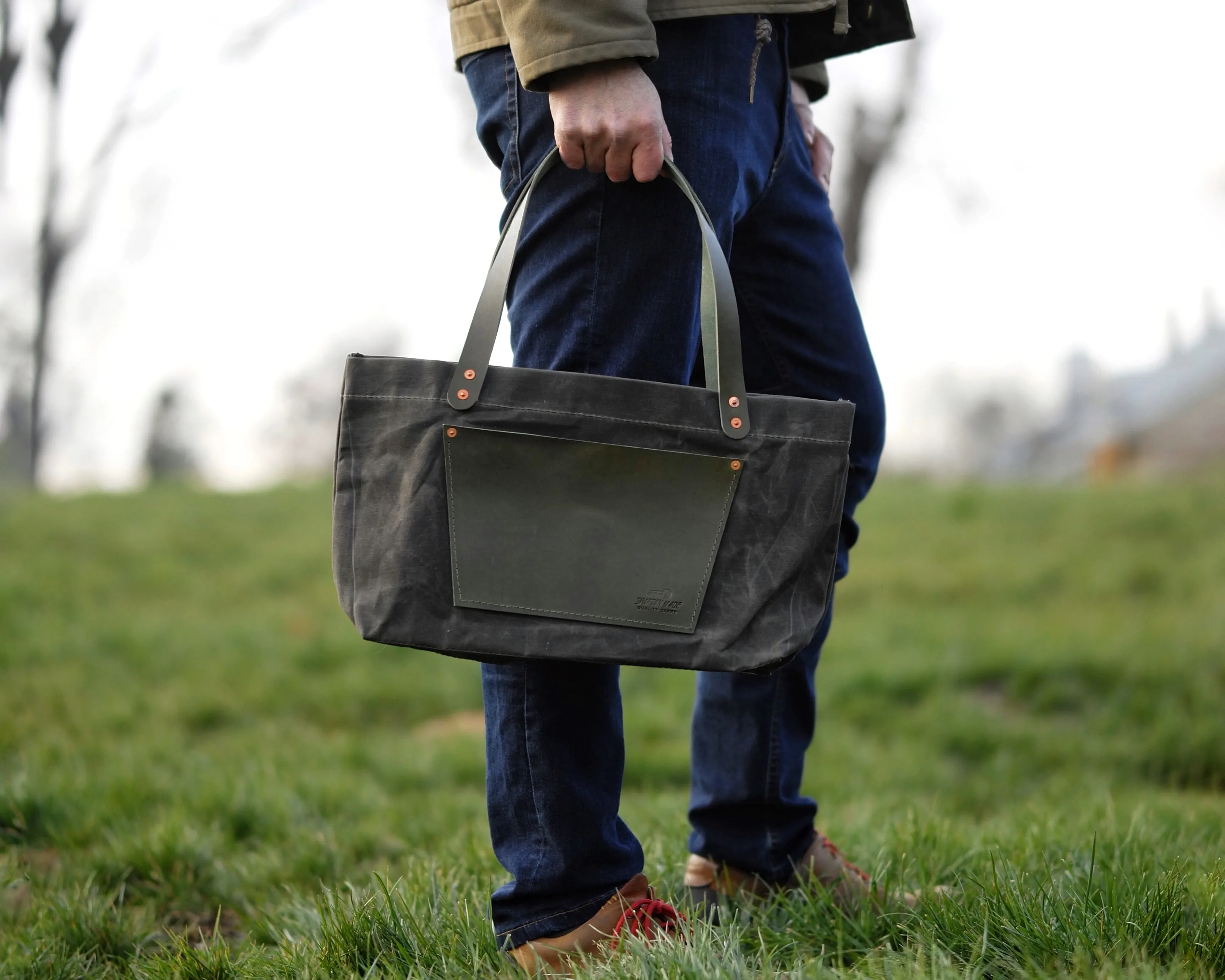 Waxed Canvas Tote
